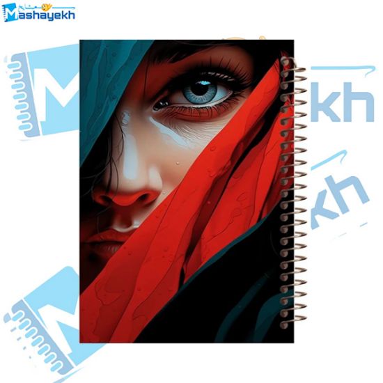 تصویر  دفتر مشق 160 برگ مشایخ طرح دختر زیبا کد XN289
