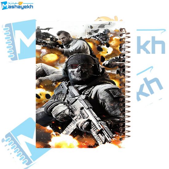 تصویر  دفتر لغت معنی فارسی 100 برگ مشایخ طرح بازی کالاف (CALL OF DUTY) کد VLF296 