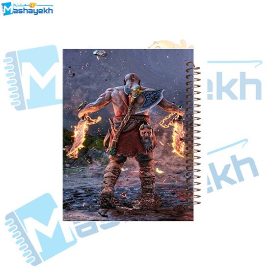 تصویر  دفتر مشق 100 برگ مشایخ طرح خدای جنگ ( GOD OF WAR ) کد YN359
