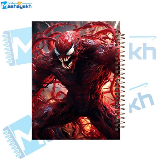 تصویر  دفتر مشق 100 برگ مشایخ طرح ونوم (VENOM) کد YN362