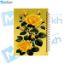 تصویر  دفتر شکرگزاری 100 برگ مشایخ طرح گل رز زرد کد ZT370