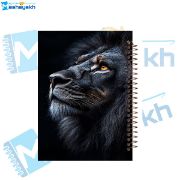تصویر  دفتر مشق 100 برگ مشایخ طرح شیر سیاه کد YN377