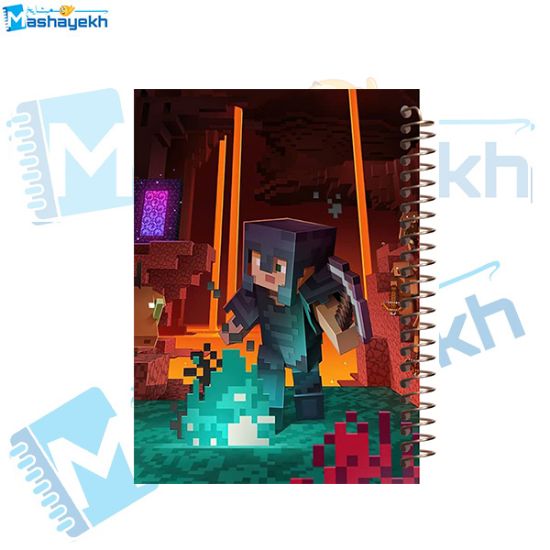 تصویر  دفتر لغت معنی فارسی 100 برگ مشایخ طرح ماینکرافت (MINECRAFT) کد VLF835