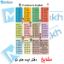 پوستر آموزشی مشایخ طرح آموزش اعداد انگلیسی کد K960 با طراحی رنگی و جذاب