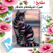 تصویر  دفتر یادداشت 60 برگ مشایخ طرح گربه هفت رنگ کد DB961