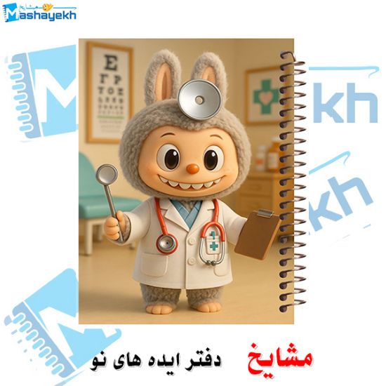 دفتر لغت معنی ۱۰۰ برگ مشایخ طرح لبوبو – دفتر آموزشی و فانتزی با طراحی جذاب