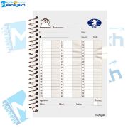 تصویر  دفتر 60 برگ مشایخ مدل ثبت حرکات شطرنج کد CHESS05 