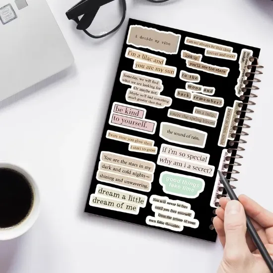 دفتر یادداشت ۶۰ برگ مشایخ طرح وینتیج کد DB114 با طراحی کلاسیک و برگ‌های باکیفیت