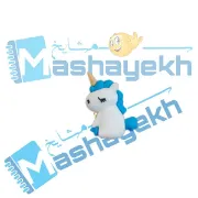 سرمدادی سیلیکونی یونیکورن با طراحی رنگارنگ و نرم روی میز تحریر کودک