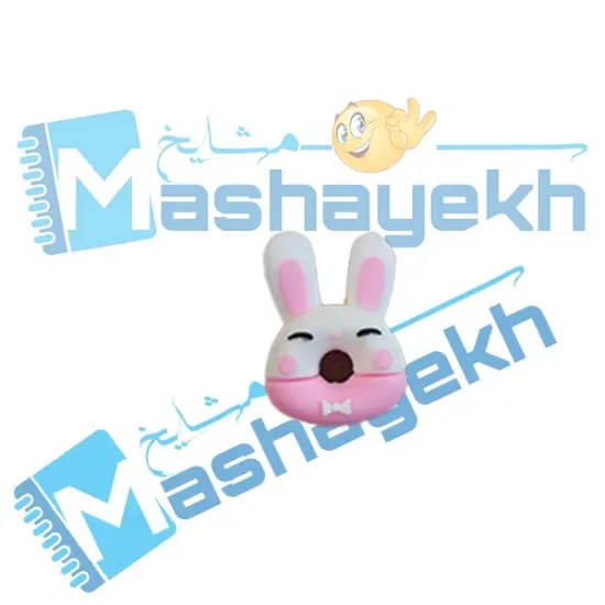 سرمدادی سیلیکونی طرح خرگوش نرم و انعطاف‌پذیر روی میز تحریر