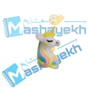 سرمدادی سیلیکونی طرح اسب تک‌شاخ رنگارنگ با طراحی فانتزی و جنس نرم و بادوام