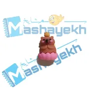 سرمدادی سیلیکونی طرح خرس قهوه‌ای فانتزی با جنس نرم و طراحی بامزه