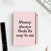 تصویر  دفتر مشق 100 برگ مشایخ طرح جملات انگیزشی مدل جذب ثروت کد YN122 