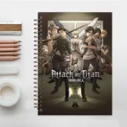 تصویر  دفتر مشق 100 برگ مشایخ طرح حمله به تایتان (ATTACK ON TITAN) مدل انیمه کد YN137 