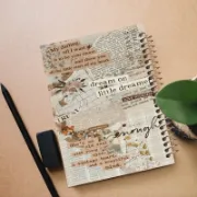 تصویر  دفتر شکرگزاری 100 برگ مشایخ طرح وینتیج کد ZT112