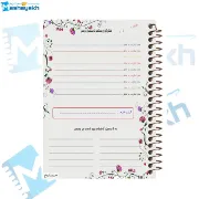 تصویر  دفتر شکرگزاری 100 برگ مشایخ طرح فضا و کهکشان کد ZT159 