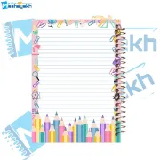 تصویر  دفتر مشق حاشیه رنگی 60 برگ مشایخ طرح رایا و آخرین اژدها کد MNR133 