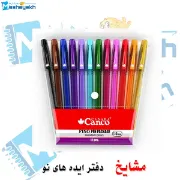 تصویر  خودکار رنگی کنکو مدل فینو با قطر نوشتاری 1.0 میلیمتری بسته 12 عددی