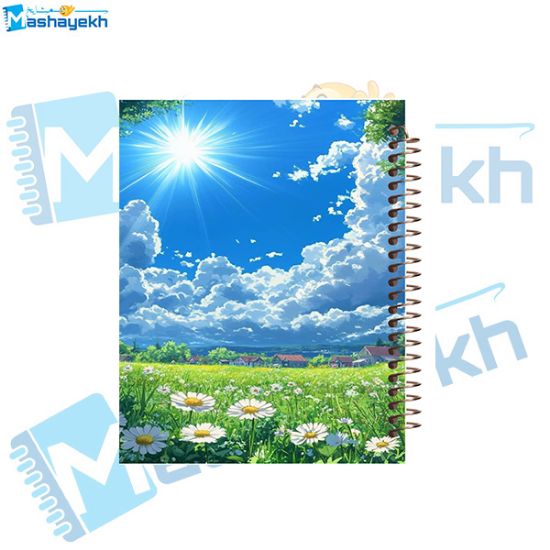 تصویر  دفتر مشق 160 برگ مشایخ طرح زیبایی های طبیعت کد XN353 