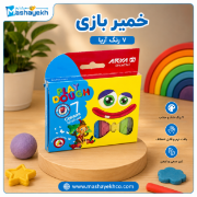 «خمیر بازی رنگی آریا مناسب کودکان و ساخت اشکال خلاقانه»