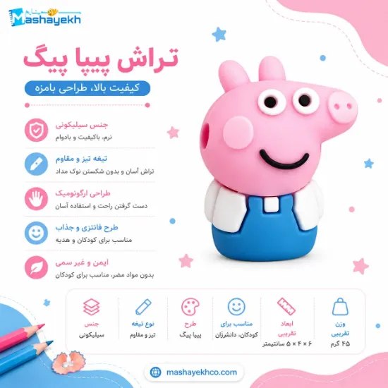تراش سیلیکونی طرح خانواده پیپاپیگ