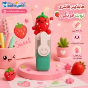 تصویر   ماژیک علامت زن مینی تک رنگ فانتزی طرح میوه