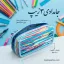 6️⃣ جامدادی ۳ زیپ درب‌دار جادار با درب محکم برای امنیت لوازم