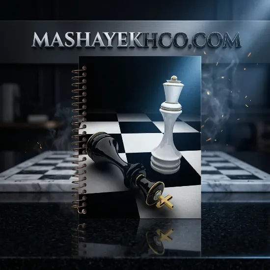 دفتر ۶۰ برگ مشایخ مدل ثبت حرکات شطرنج کد CHESS02
