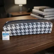 تصویر  جامدادی کپیتال مدل تک زیپ (مشکی سفید)