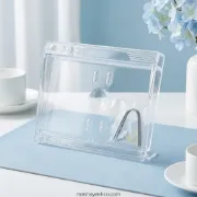 هولدر تقویم مدل شفاف رومیزی با طراحی مینیمال و پایه نگهدارنده تقویم