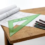 گونیا ۳۰ درجه ۳۲ سانتی فابل مدل FB404 مناسب طراحی و نقشه کشی دقیق